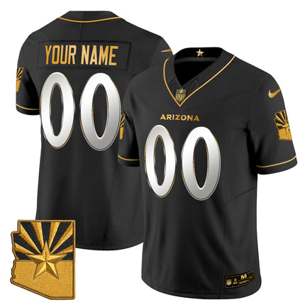 Arizona Cardinals 2025 "Rivalries" Gold Vapor Limited Custom Jersey - All Stitched