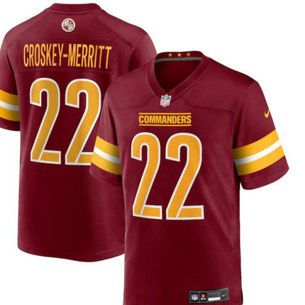 Croskey-Merritt Washington Commanders Jersey - All Stitched