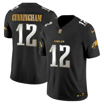 Men's Philadelphia Eagles 2025 Gold Vapor Limited Jersey - All Stitched