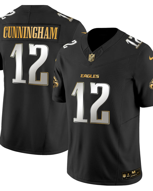 Men's Philadelphia Eagles 2025 Gold Vapor Limited Jersey - All Stitched