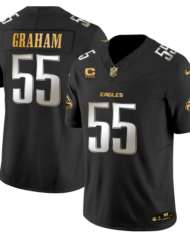 Men's Philadelphia Eagles 2025 Gold Vapor Limited Jersey - All Stitched