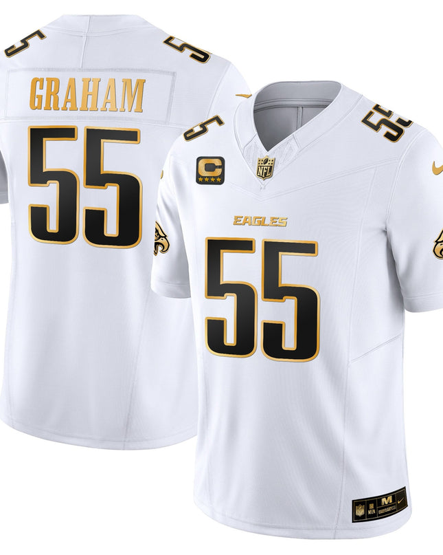 Men's Philadelphia Eagles 2025 Gold Vapor Limited Jersey - All Stitched