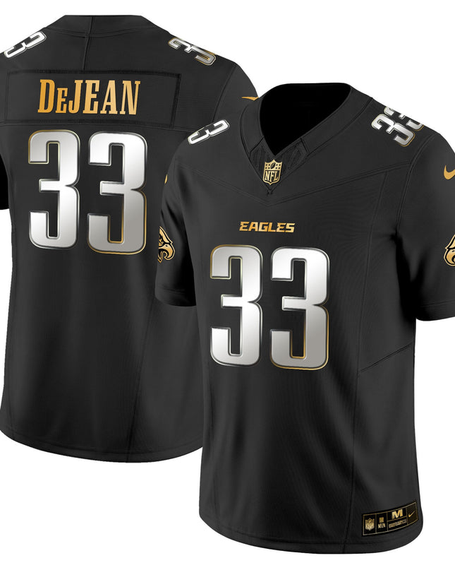 Men's Philadelphia Eagles 2025 Gold Vapor Limited Jersey - All Stitched