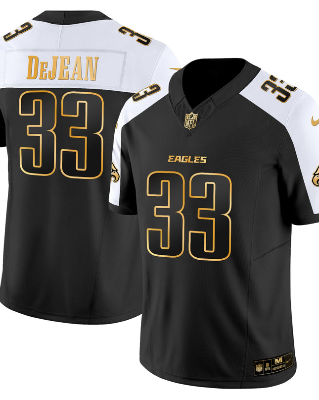 Men's Philadelphia Eagles 2025 Gold Vapor Limited Jersey - All Stitched