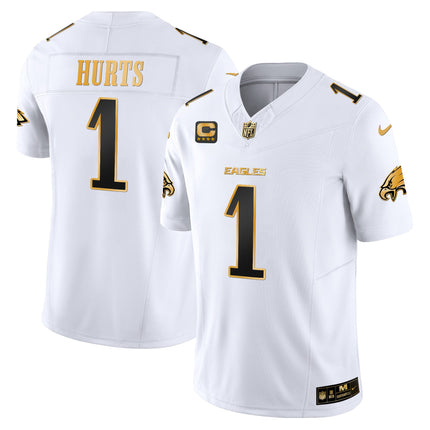 Men's Philadelphia Eagles 2025 Gold Vapor Limited Jersey - All Stitched
