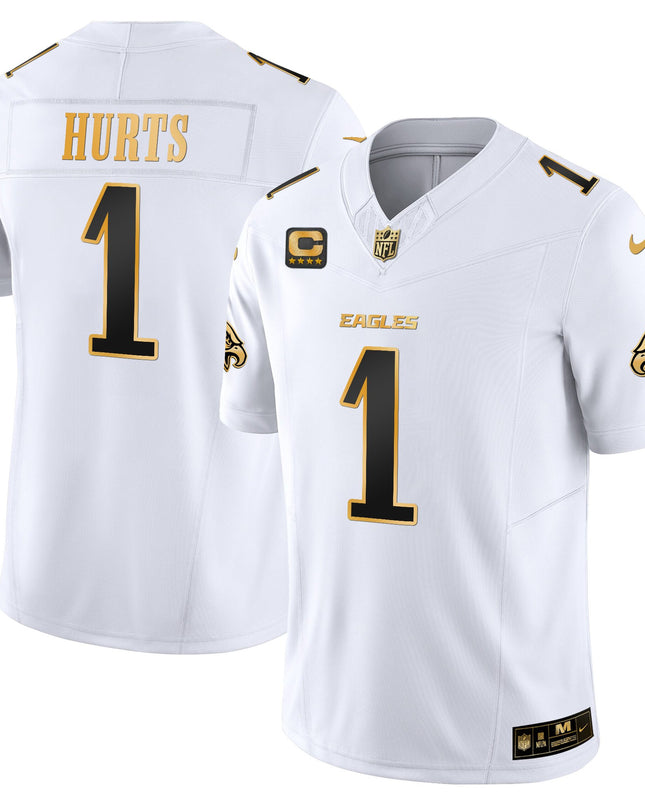 Men's Philadelphia Eagles 2025 Gold Vapor Limited Jersey - All Stitched