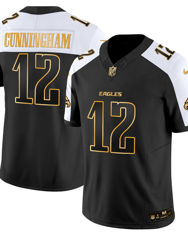 Men's Philadelphia Eagles 2025 Gold Vapor Limited Jersey - All Stitched