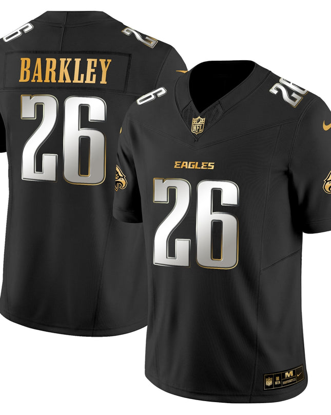 Men's Philadelphia Eagles 2025 Gold Vapor Limited Jersey - All Stitched