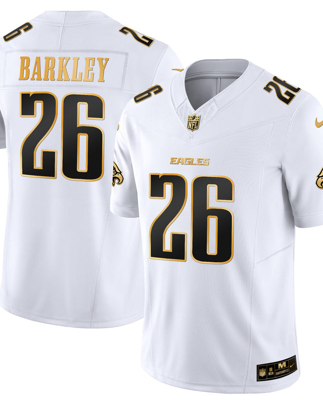 Men's Philadelphia Eagles 2025 Gold Vapor Limited Jersey - All Stitched