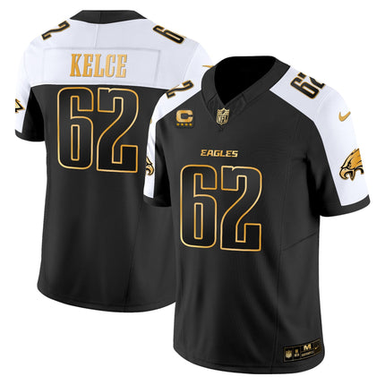 Men's Philadelphia Eagles 2025 Gold Vapor Limited Jersey - All Stitched