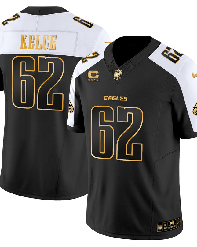 Men's Philadelphia Eagles 2025 Gold Vapor Limited Jersey - All Stitched