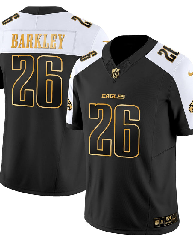 Men's Philadelphia Eagles 2025 Gold Vapor Limited Jersey - All Stitched
