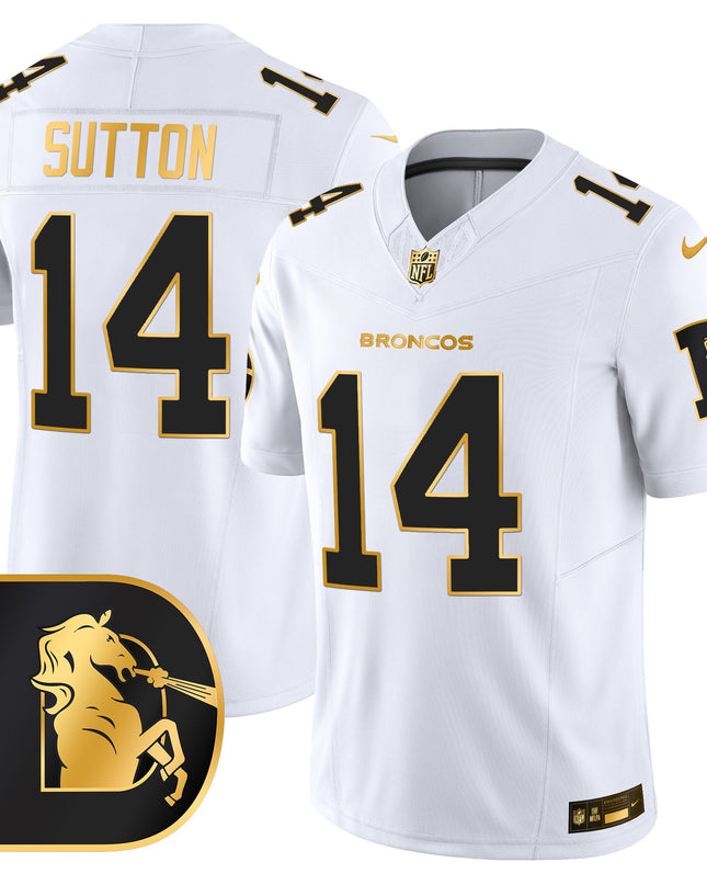 Men's Denver Broncos Throwback Gold Vapor Limited Jersey - All Stitched