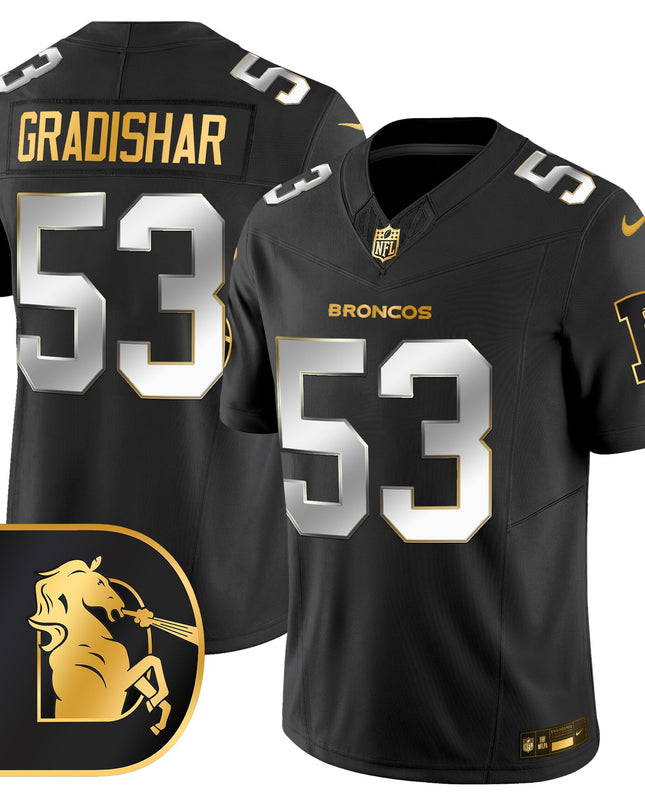 Men's Denver Broncos Throwback Gold Vapor Limited Jersey - All Stitched