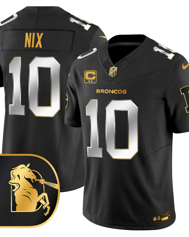 Men's Denver Broncos Throwback Gold Vapor Limited Jersey - All Stitched