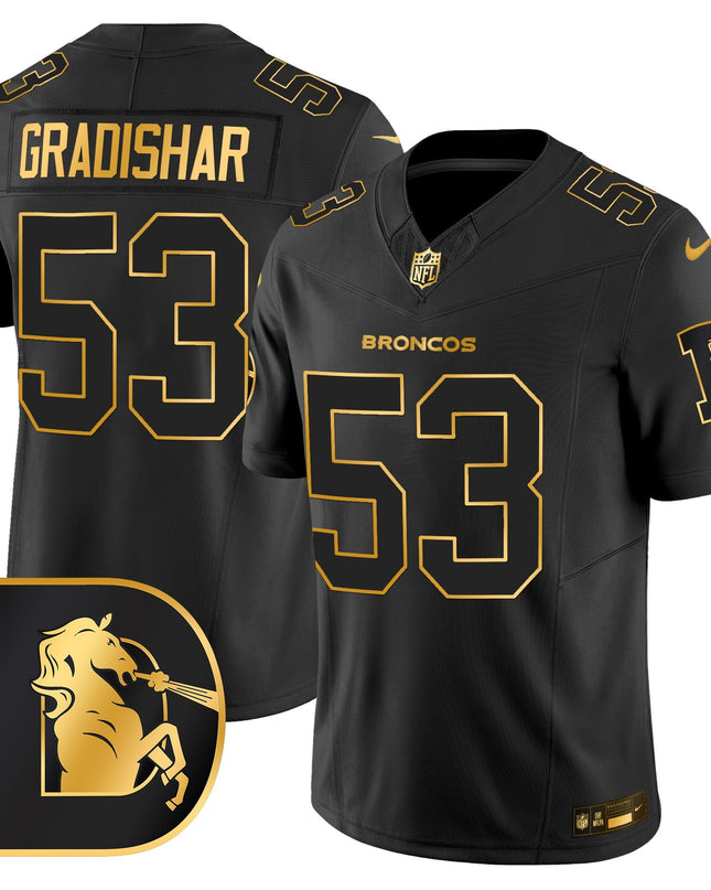 Men's Denver Broncos Throwback Gold Vapor Limited Jersey - All Stitched