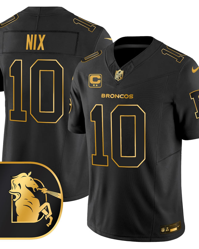 Men's Denver Broncos Throwback Gold Vapor Limited Jersey - All Stitched