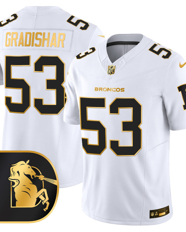Men's Denver Broncos Throwback Gold Vapor Limited Jersey - All Stitched