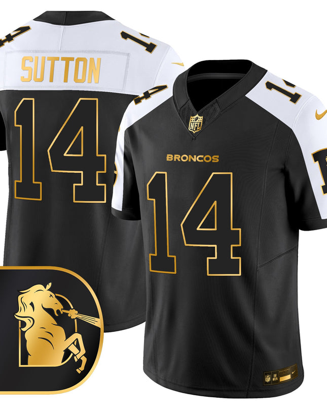 Men's Denver Broncos Throwback Gold Vapor Limited Jersey - All Stitched