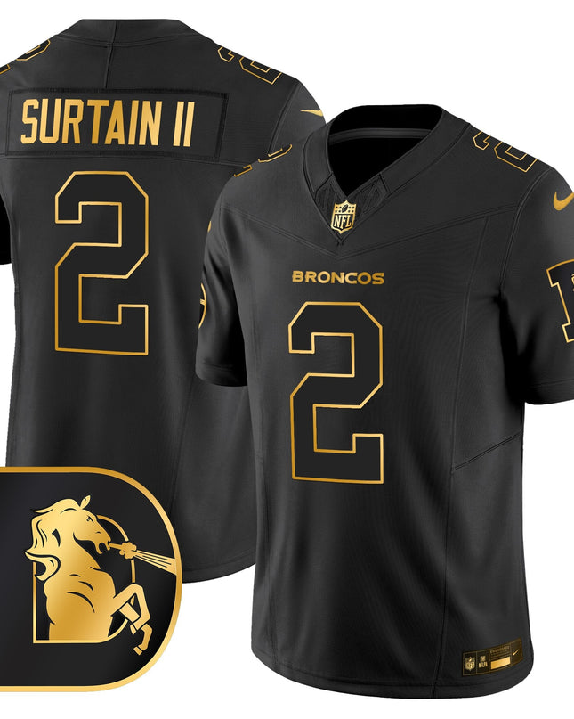 Men's Denver Broncos Throwback Gold Vapor Limited Jersey - All Stitched