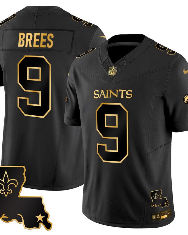 Men's New Orleans Saints 2025 Gold Vapor Limited Jersey - All Stitched
