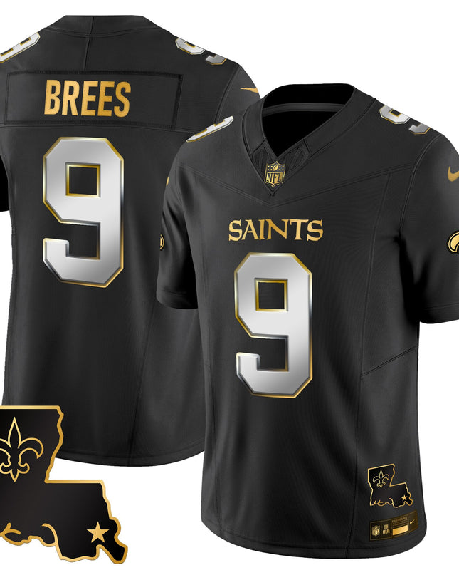 Men's New Orleans Saints 2025 Gold Vapor Limited Jersey - All Stitched