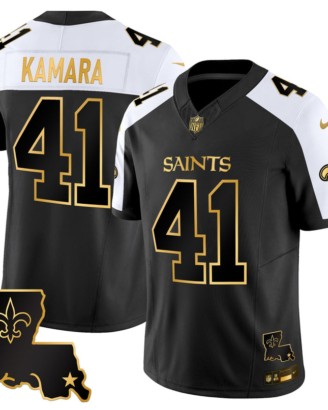Men's New Orleans Saints 2025 Gold Vapor Limited Jersey - All Stitched