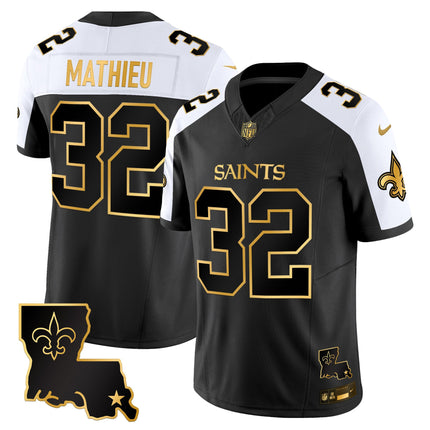 Men's New Orleans Saints 2025 Gold Vapor Limited Jersey - All Stitched