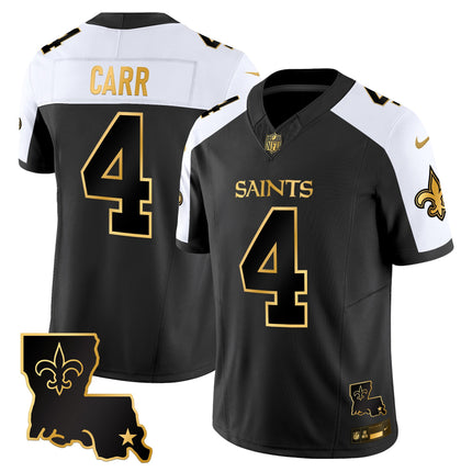Men's New Orleans Saints 2025 Gold Vapor Limited Jersey - All Stitched