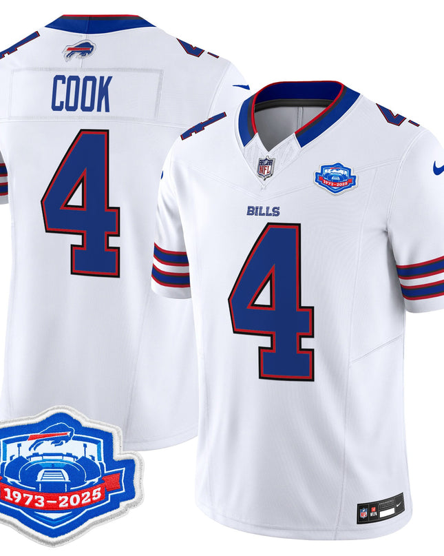 Men's Buffalo Bills 2025 Farewell Season Patch Vapor Limited Jersey - All Stitched
