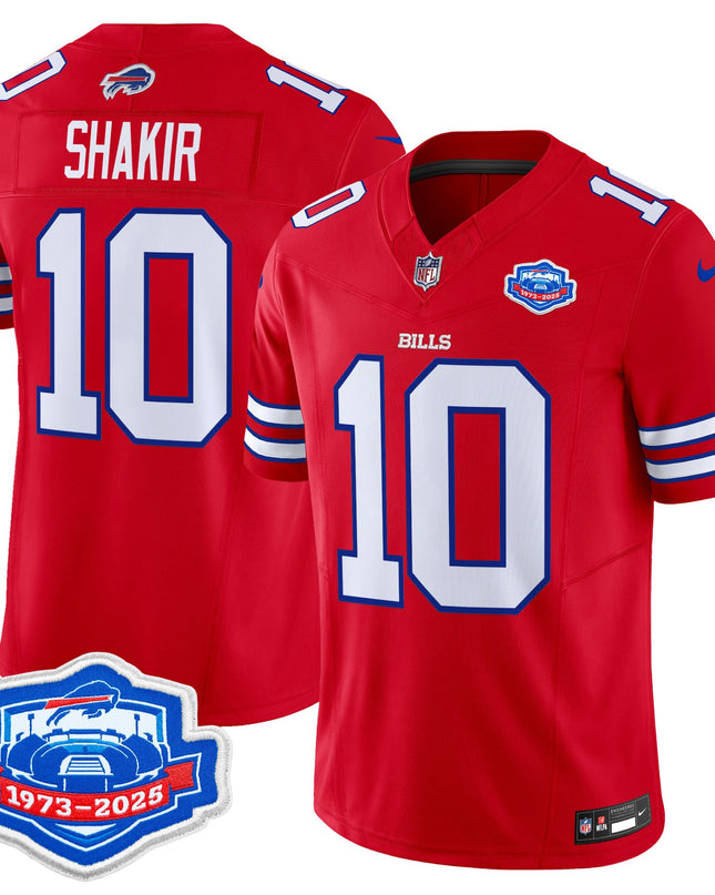 Men's Buffalo Bills 2025 Farewell Season Patch Vapor Limited Jersey - All Stitched