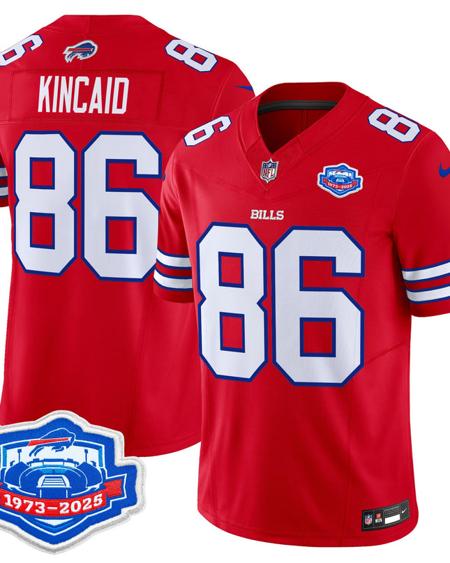 Men's Buffalo Bills 2025 Farewell Season Patch Vapor Limited Jersey - All Stitched