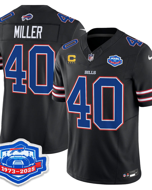 Men's Buffalo Bills 2025 Farewell Season Patch Vapor Limited Jersey - All Stitched