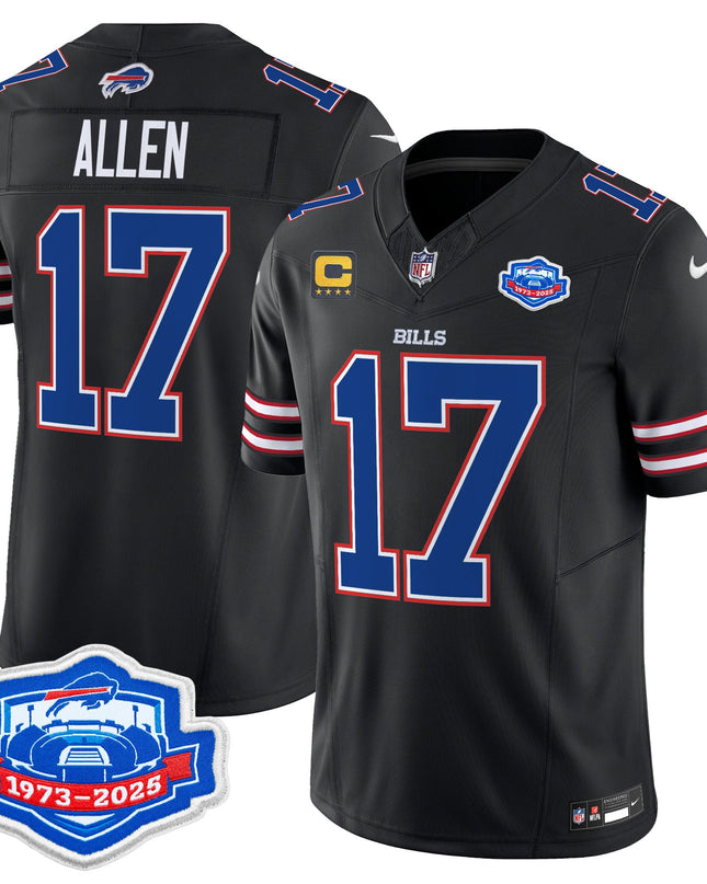 Men's Buffalo Bills 2025 Farewell Season Patch Vapor Limited Jersey - All Stitched