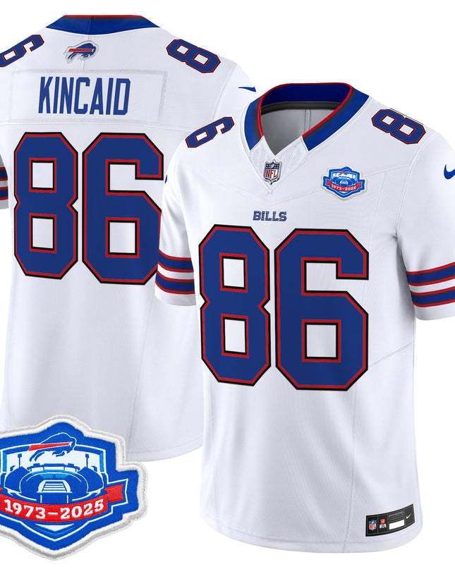 Men's Buffalo Bills 2025 Farewell Season Patch Vapor Limited Jersey - All Stitched