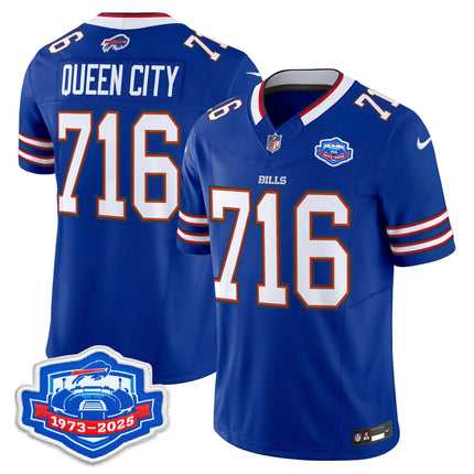 Men's Buffalo Bills 2025 Farewell Season Patch Vapor Limited Jersey - All Stitched