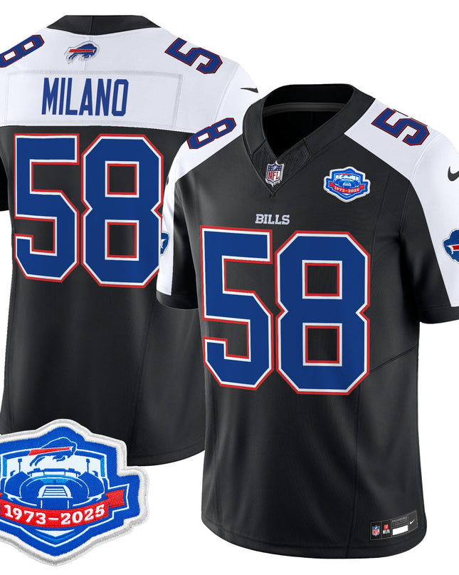 Men's Buffalo Bills 2025 Farewell Season Patch Vapor Limited Jersey - All Stitched