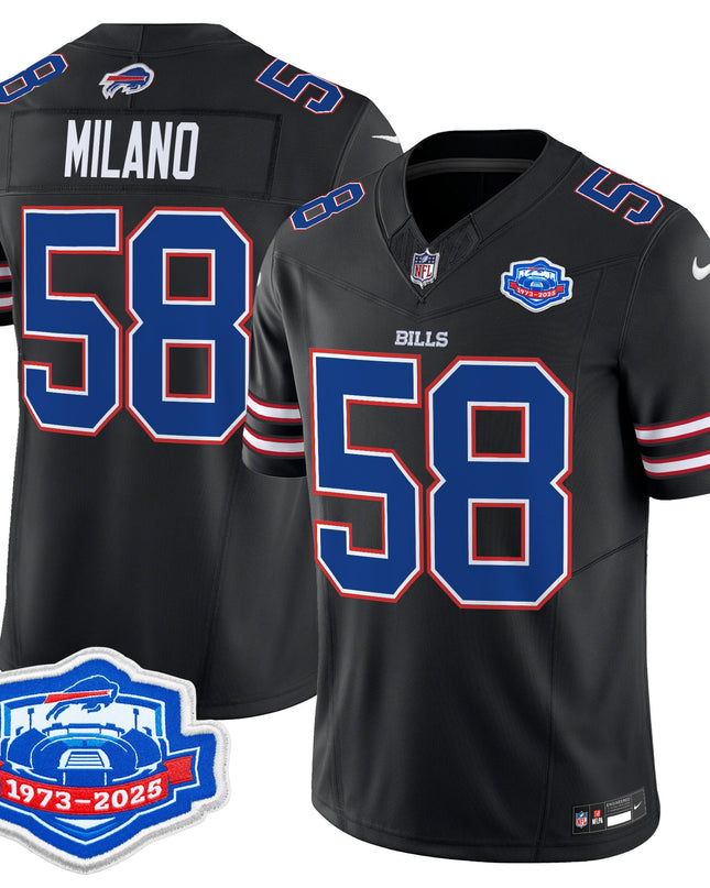 Men's Buffalo Bills 2025 Farewell Season Patch Vapor Limited Jersey - All Stitched