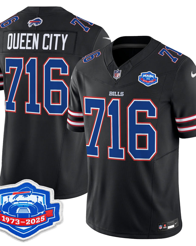 Men's Buffalo Bills 2025 Farewell Season Patch Vapor Limited Jersey - All Stitched