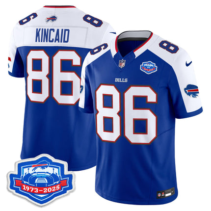 Men's Buffalo Bills 2025 Farewell Season Patch Vapor Limited Jersey - All Stitched