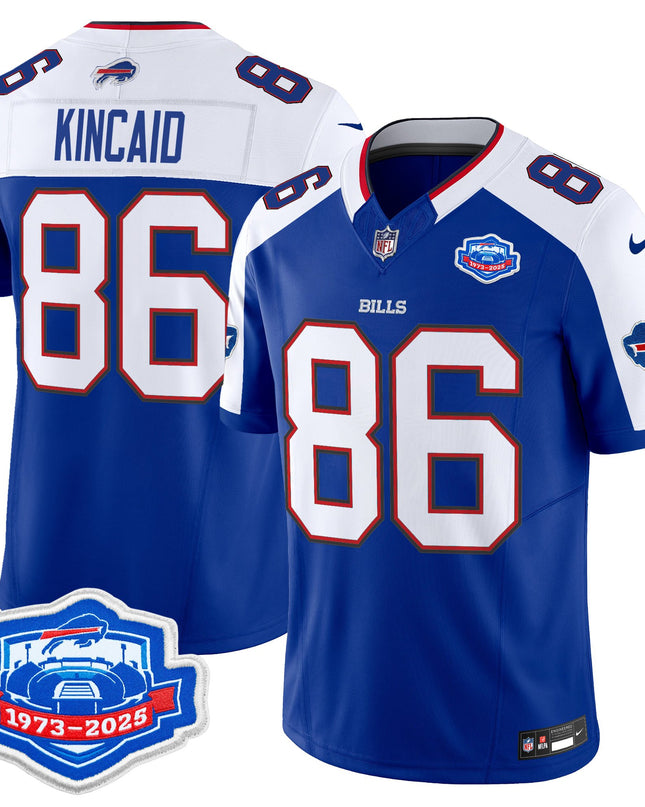 Men's Buffalo Bills 2025 Farewell Season Patch Vapor Limited Jersey - All Stitched
