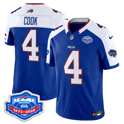 Men's Buffalo Bills 2025 Farewell Season Patch Vapor Limited Jersey - All Stitched