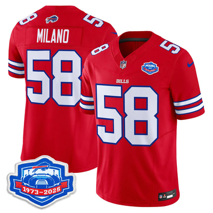 Men's Buffalo Bills 2025 Farewell Season Patch Vapor Limited Jersey - All Stitched