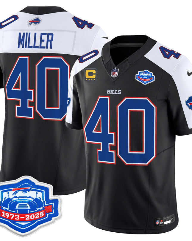 Men's Buffalo Bills 2025 Farewell Season Patch Vapor Limited Jersey - All Stitched