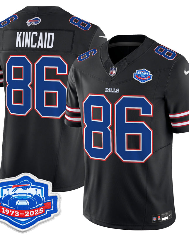 Men's Buffalo Bills 2025 Farewell Season Patch Vapor Limited Jersey - All Stitched