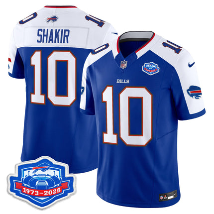 Men's Buffalo Bills 2025 Farewell Season Patch Vapor Limited Jersey - All Stitched