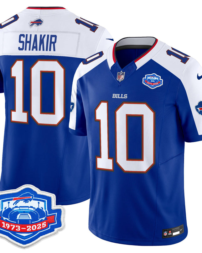 Men's Buffalo Bills 2025 Farewell Season Patch Vapor Limited Jersey - All Stitched