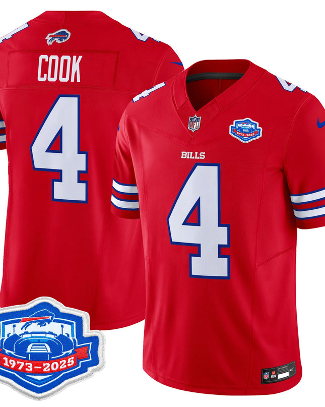 Men's Buffalo Bills 2025 Farewell Season Patch Vapor Limited Jersey - All Stitched