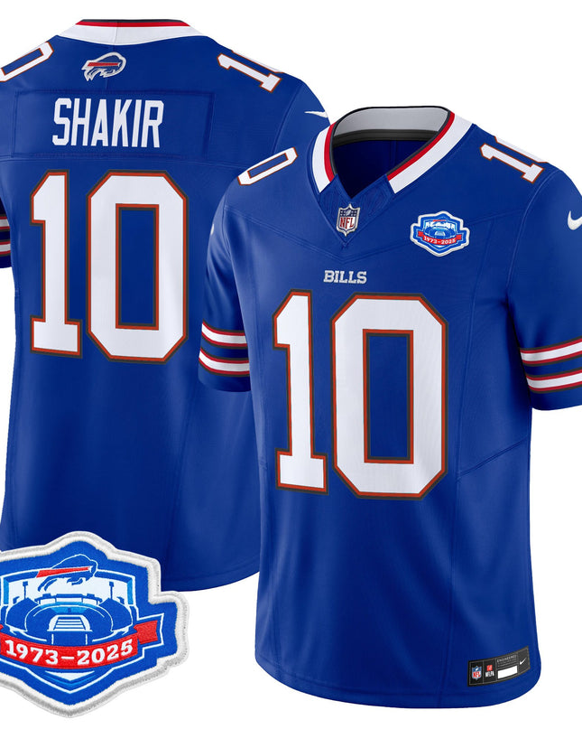 Men's Buffalo Bills 2025 Farewell Season Patch Vapor Limited Jersey - All Stitched