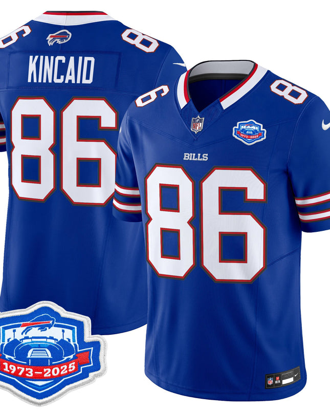 Men's Buffalo Bills 2025 Farewell Season Patch Vapor Limited Jersey - All Stitched